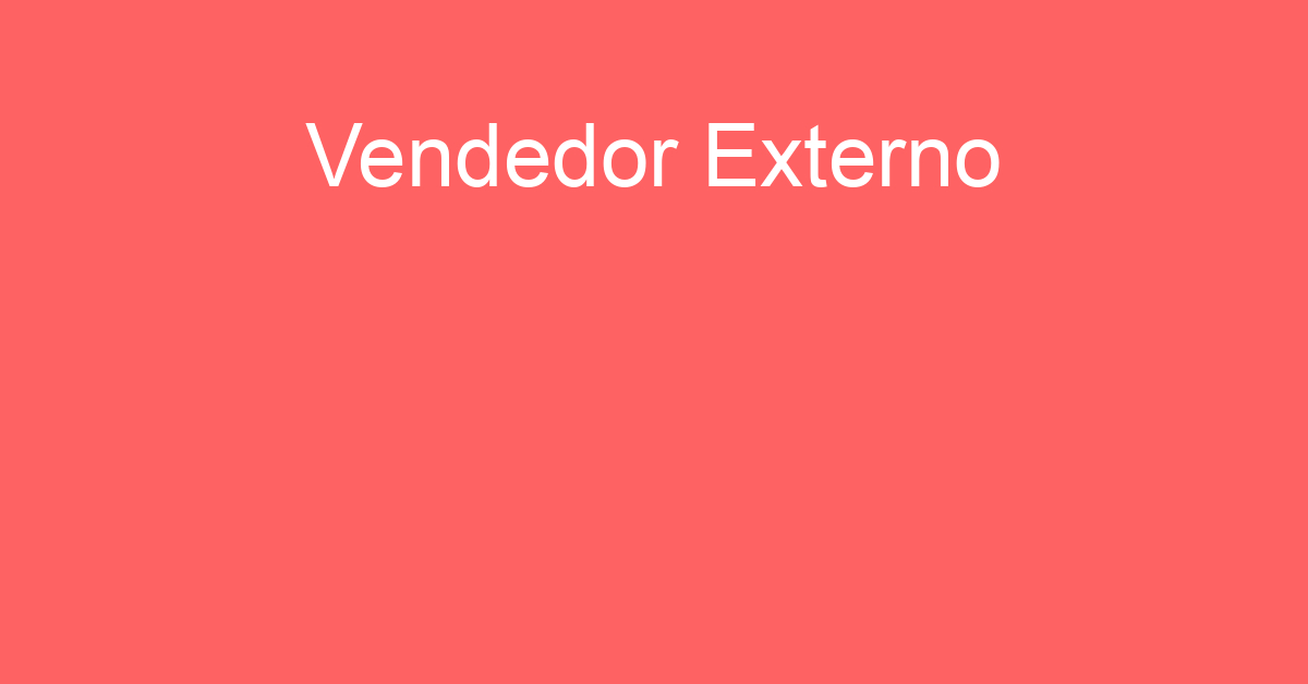 Vendedor Externo-São José Dos Campos - Sp 39