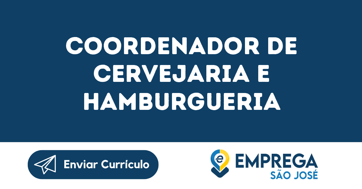 Coordenador De Cervejaria E Hamburgueria-São José Dos Campos - Sp 37