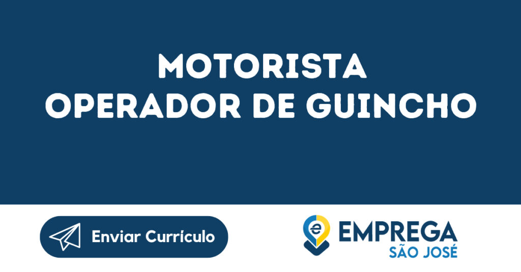 Motorista Operador De Guincho-São José Dos Campos - Sp 1