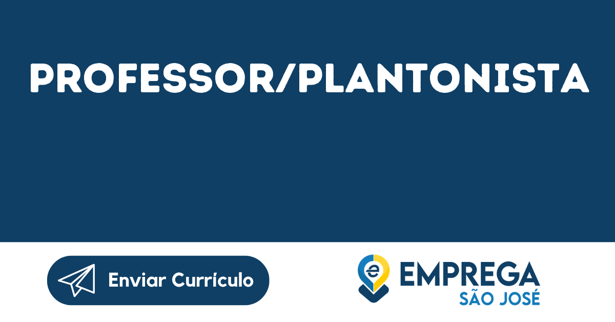 Professor/Plantonista-São José Dos Campos - Sp 35