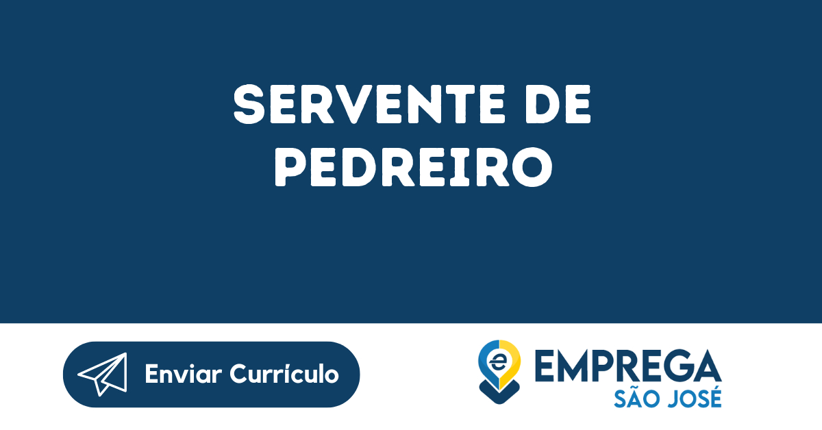 Servente De Pedreiro-São José Dos Campos - Sp 15