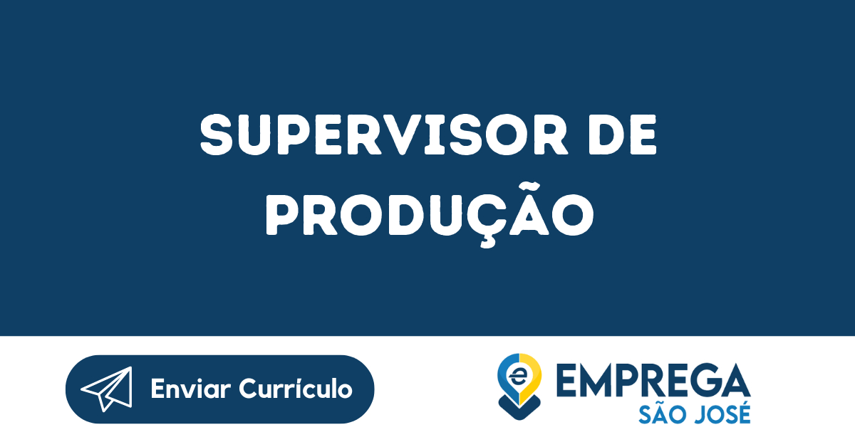 Supervisor De Produção-São José Dos Campos - Sp 19