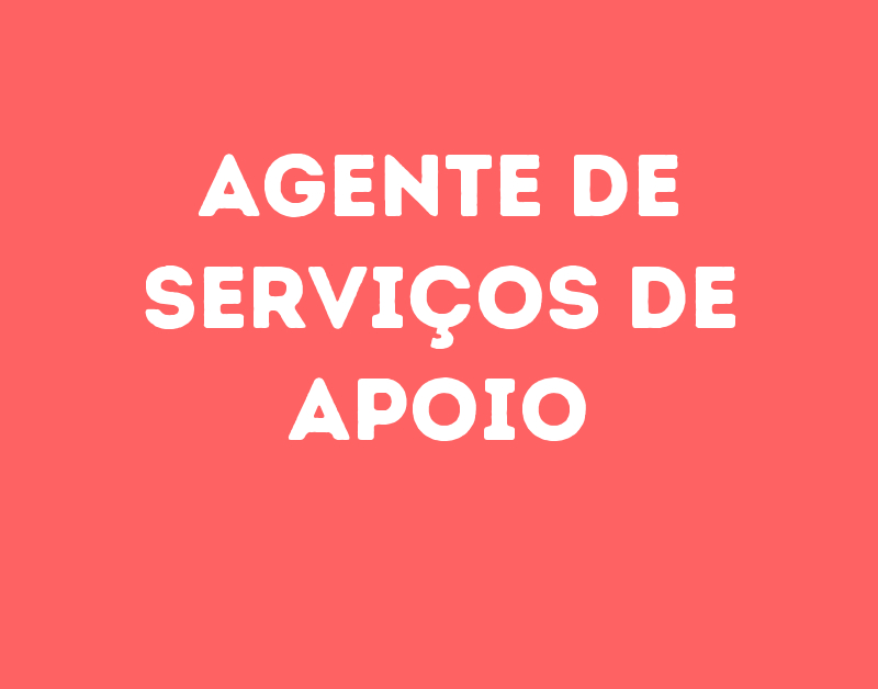 Agente De Serviços De Apoio-São José Dos Campos - Sp 1 Agente De Serviços De Apoio-São José Dos Campos - Sp 1