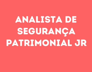 Analista De Segurança Patrimonial Jr-São José Dos Campos - Sp 4