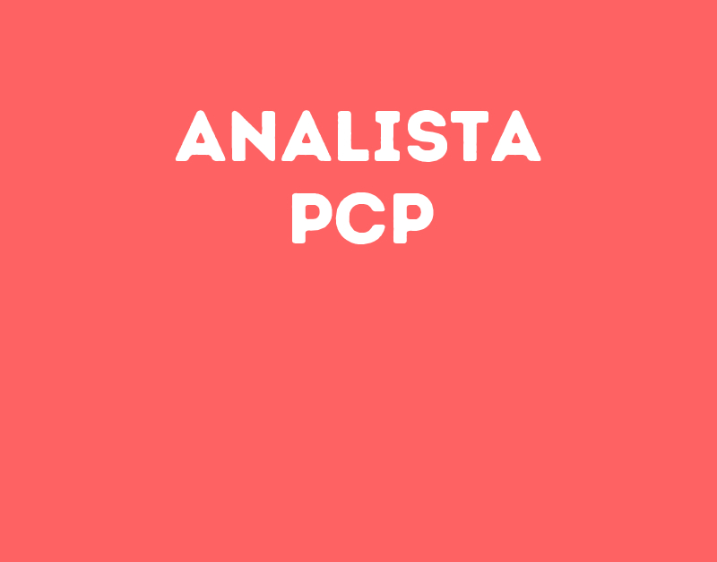 Analista Pcp-São José Dos Campos - Sp 1