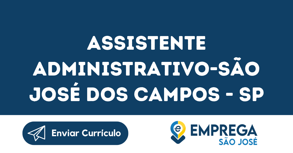 Assistente Administrativo-São José Dos Campos - Sp 289