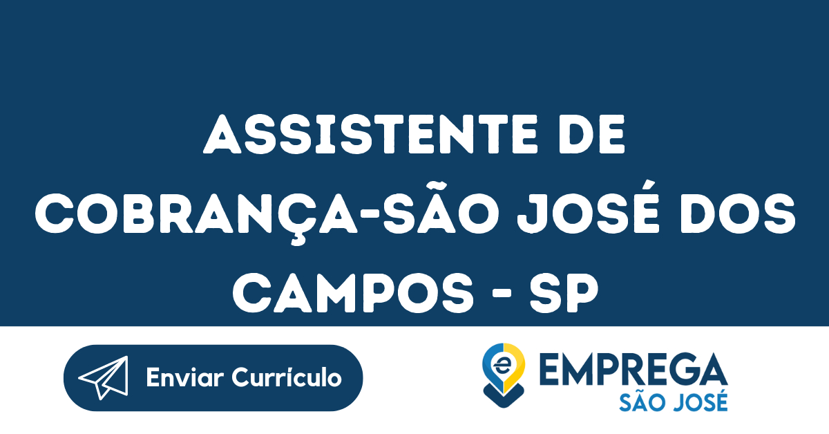 Assistente De Cobrança-São José Dos Campos - Sp 129