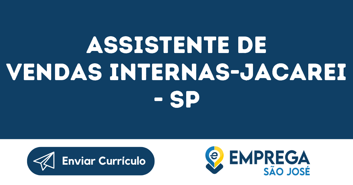 Assistente De Vendas Internas-Jacarei - Sp 131