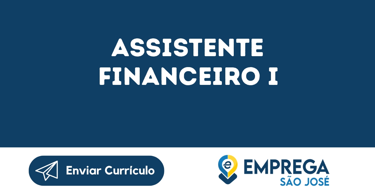 Assistente Financeiro I-São José Dos Campos - Sp 139