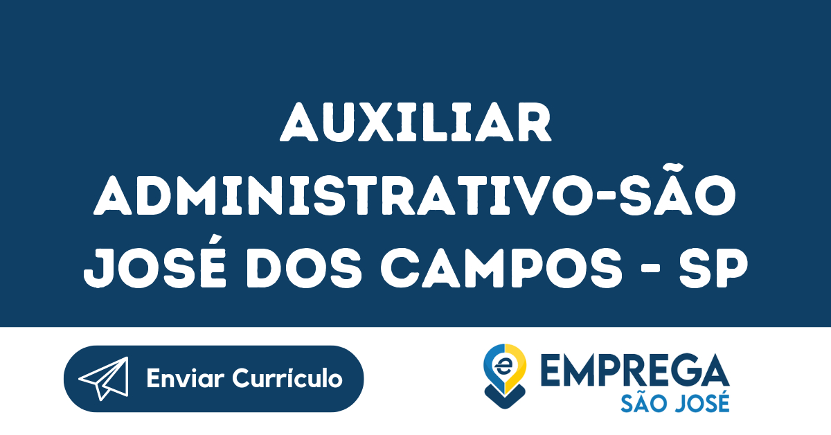 Auxiliar Administrativo-São José Dos Campos - Sp 133
