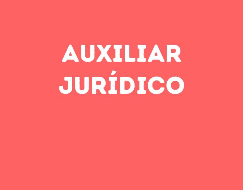 Auxiliar Jurídico-São José Dos Campos - Sp 1