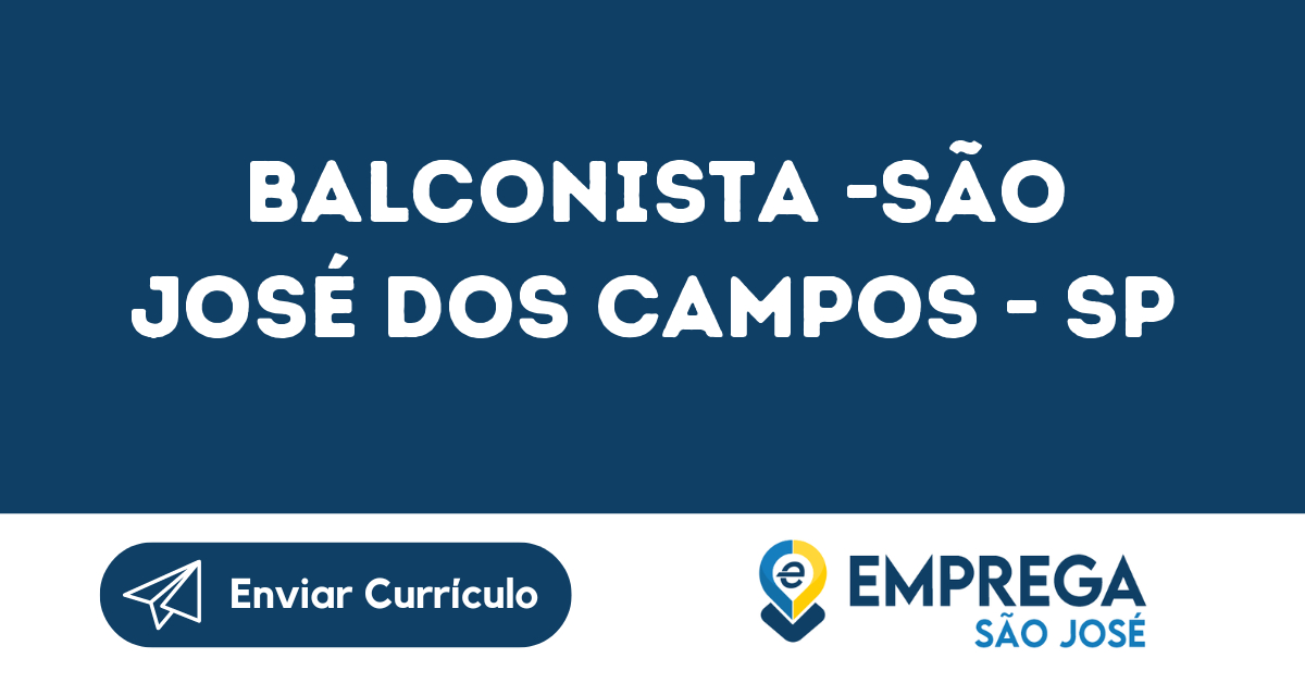 Balconista -São José Dos Campos - Sp 225