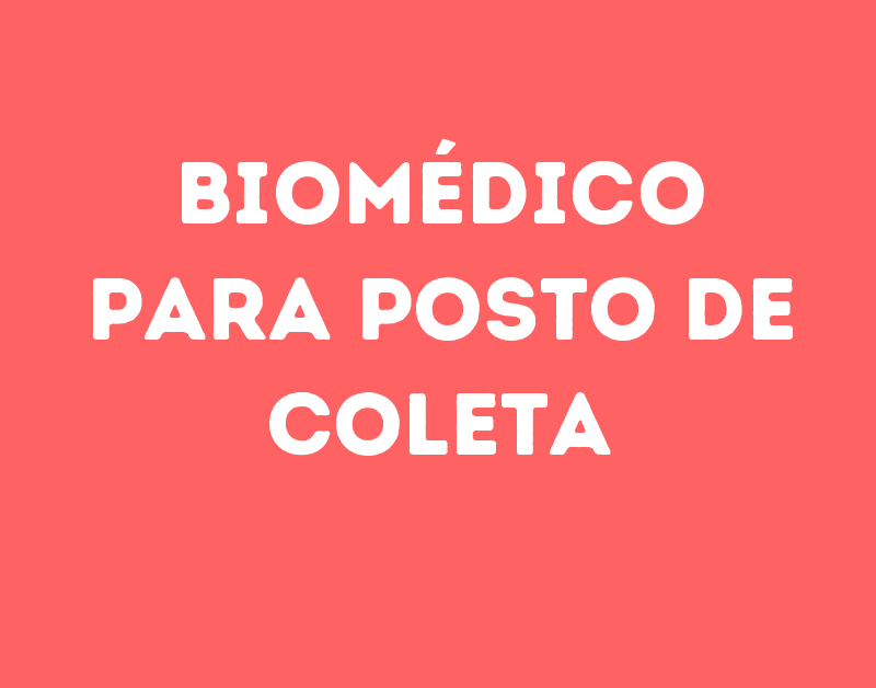Biomédico Para Posto De Coleta-São José Dos Campos - Sp 1