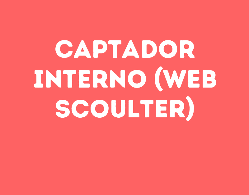 Captador Interno (Web Scoulter)-São José Dos Campos - Sp 9