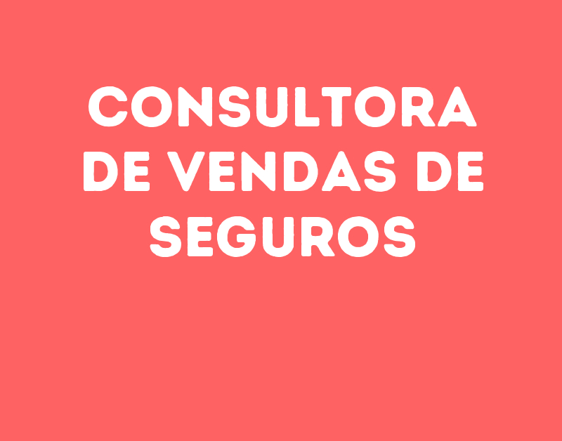 Consultora De Vendas De Seguros-São José Dos Campos - Sp 1