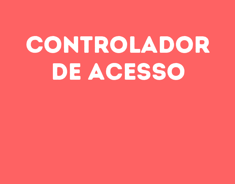 Controlador De Acesso-Jacarei - Sp 1