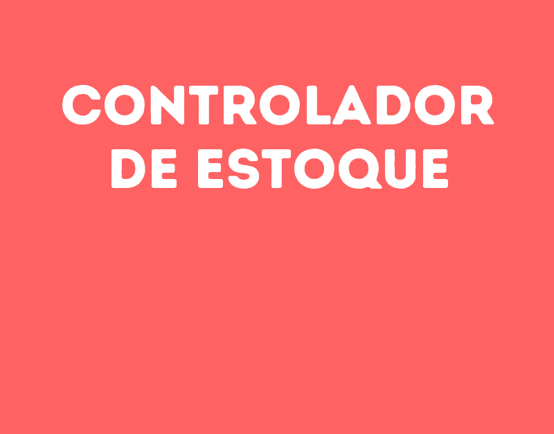 Controlador De Estoque-São José Dos Campos - Sp 113