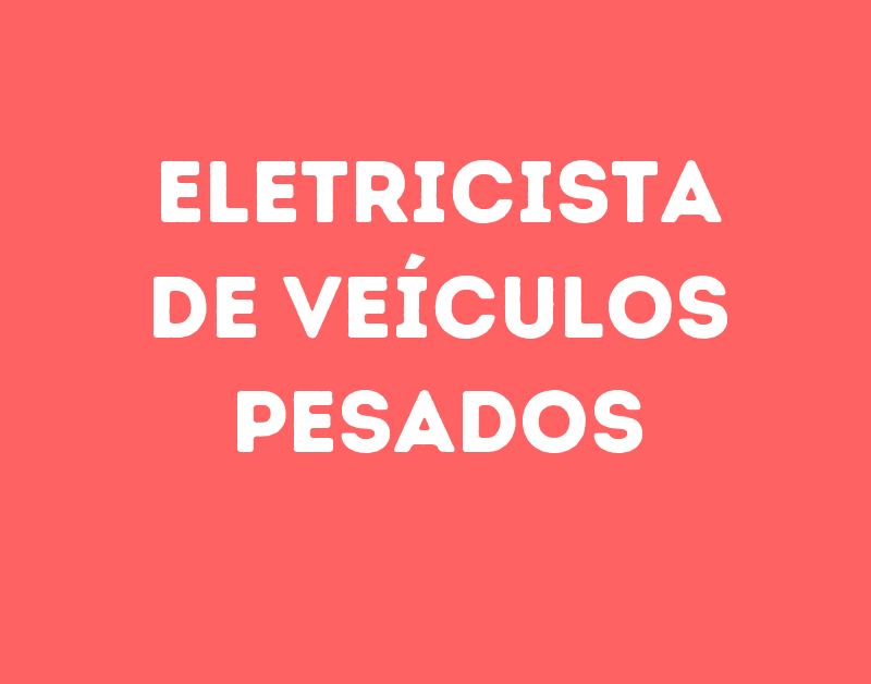Eletricista De Veículos Pesados-Jacarei - Sp 127