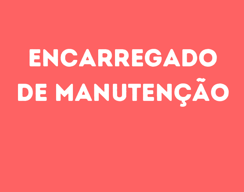 Encarregado De Manutenção-São José Dos Campos - Sp 1