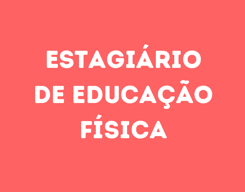 Estagiário De Educação Física-São José Dos Campos - Sp 1