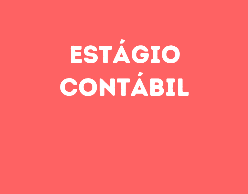 Estágio Contábil-São José Dos Campos - Sp 1 Estágio Contábil-São José Dos Campos - Sp 1