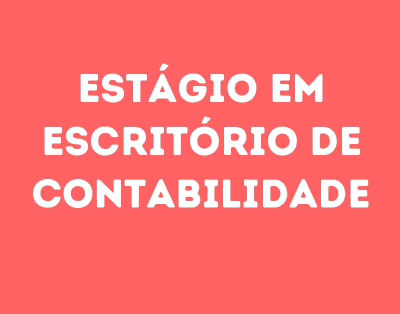 Estágio Em Escritório De Contabilidade-São José Dos Campos - Sp 1