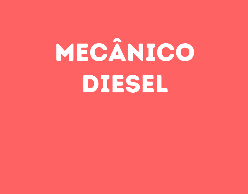 Mecânico Diesel-São José Dos Campos - Sp 1