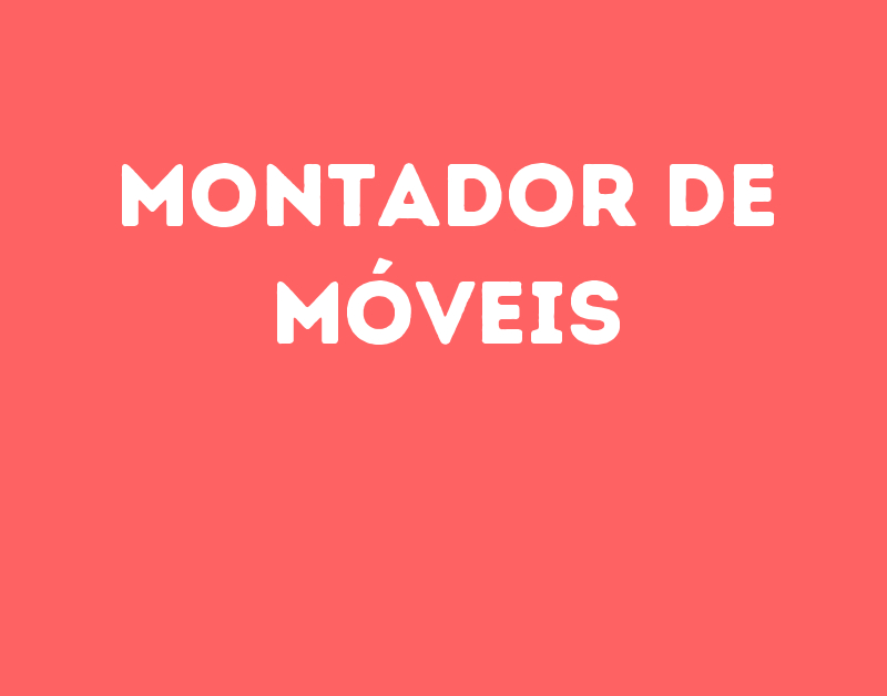 Montador De Móveis-São José Dos Campos - Sp 1