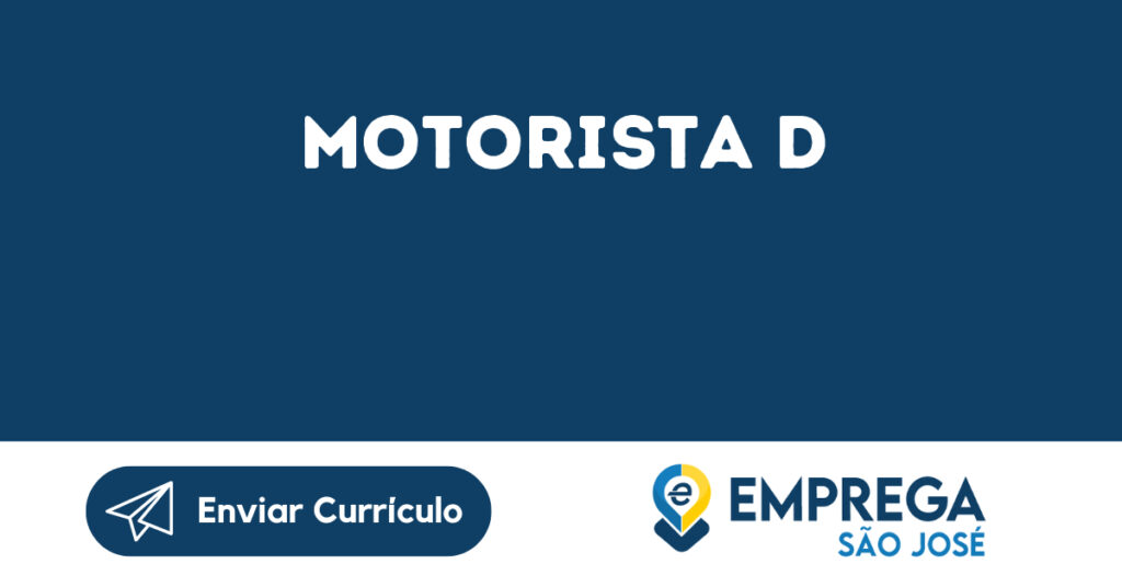Motorista D-São José Dos Campos - Sp 1