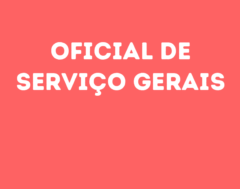 Oficial De Serviço Gerais-São José Dos Campos - Sp 1