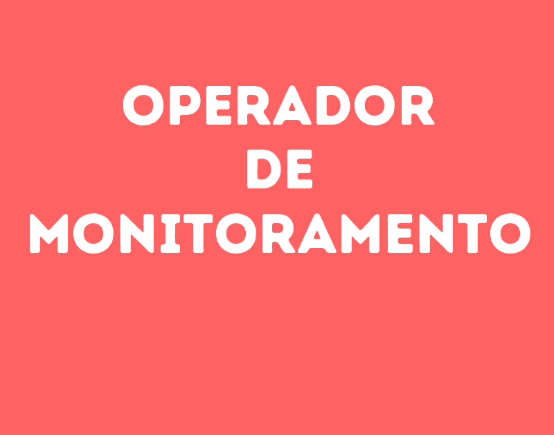 Operador De Monitoramento-São José Dos Campos - Sp 1