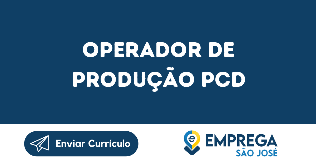 Operador De Produção Pcd-São José Dos Campos - Sp 43