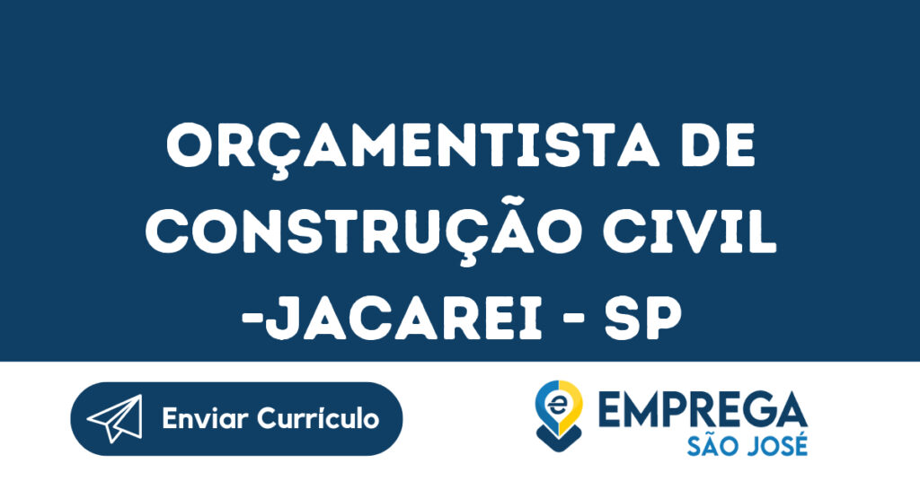 Orçamentista De Construção Civil -Jacarei - Sp 1