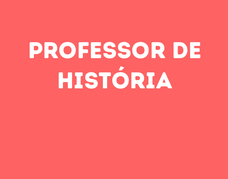 Professor De História-Jacarei - Sp 1