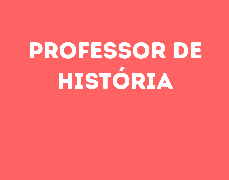 Professor De História-Jacarei - Sp 1 Professor De História-Jacarei - Sp 1