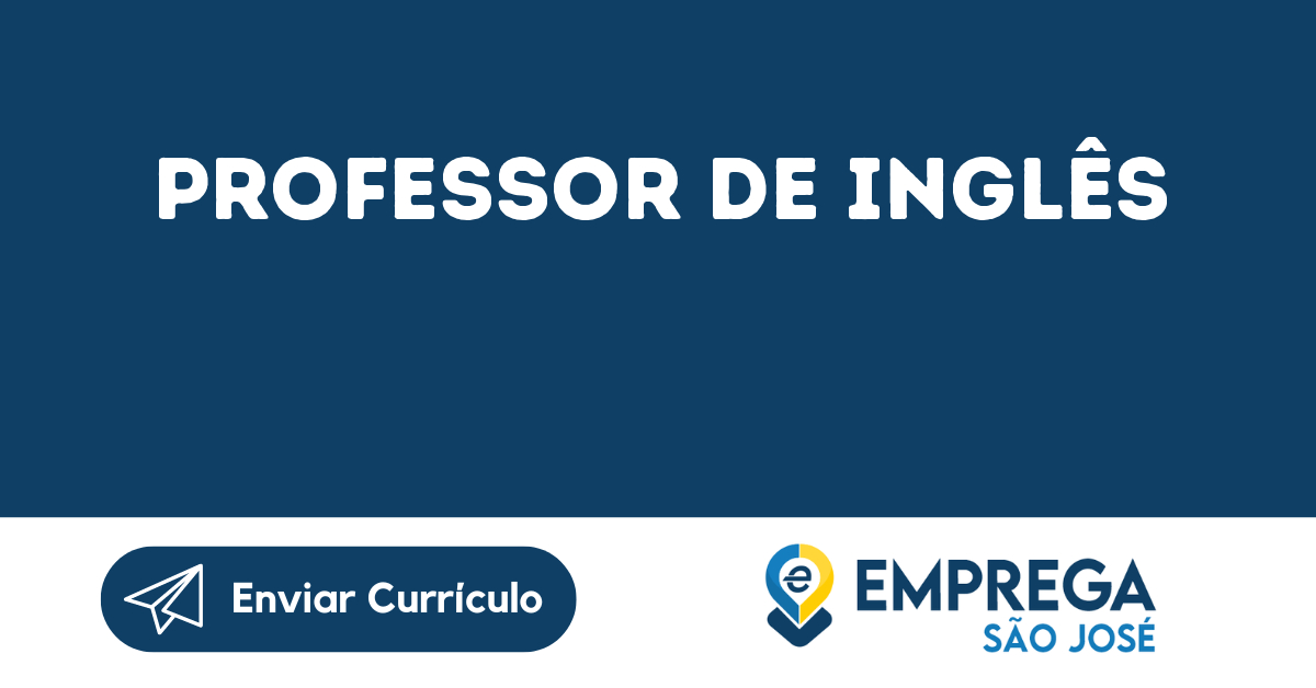 Professor De Inglês-Caçapava - Sp 1