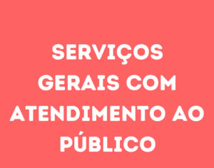 Serviços Gerais Com Atendimento Ao Público-São José Dos Campos - Sp 1
