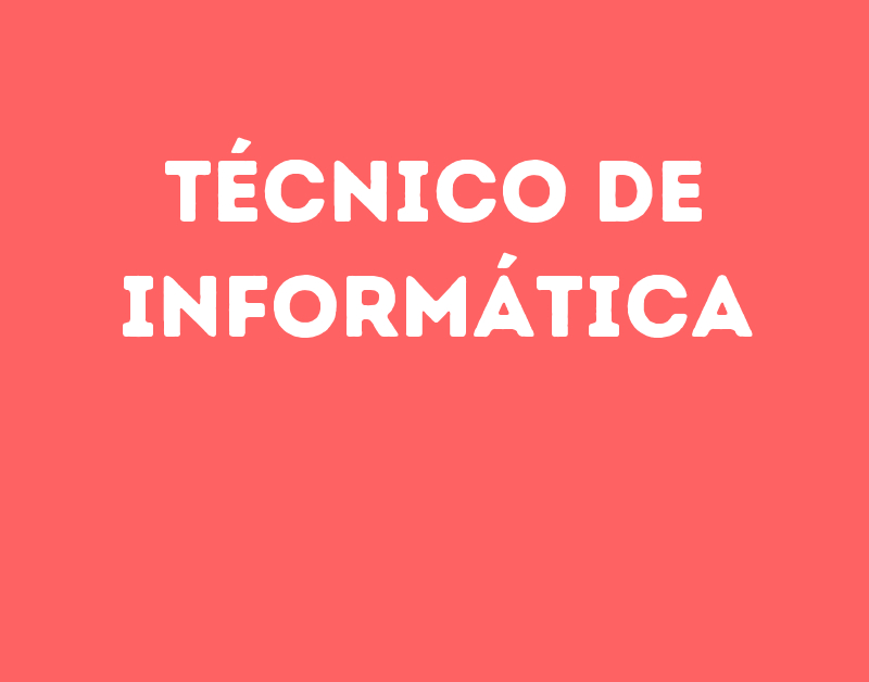 Técnico De Informática-São José Dos Campos - Sp 19