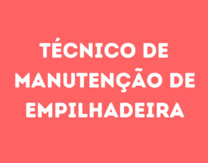 Técnico De Manutenção De Empilhadeira-São José Dos Campos - Sp 6
