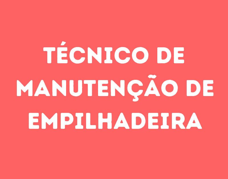 Técnico De Manutenção De Empilhadeira-São José Dos Campos - Sp 37