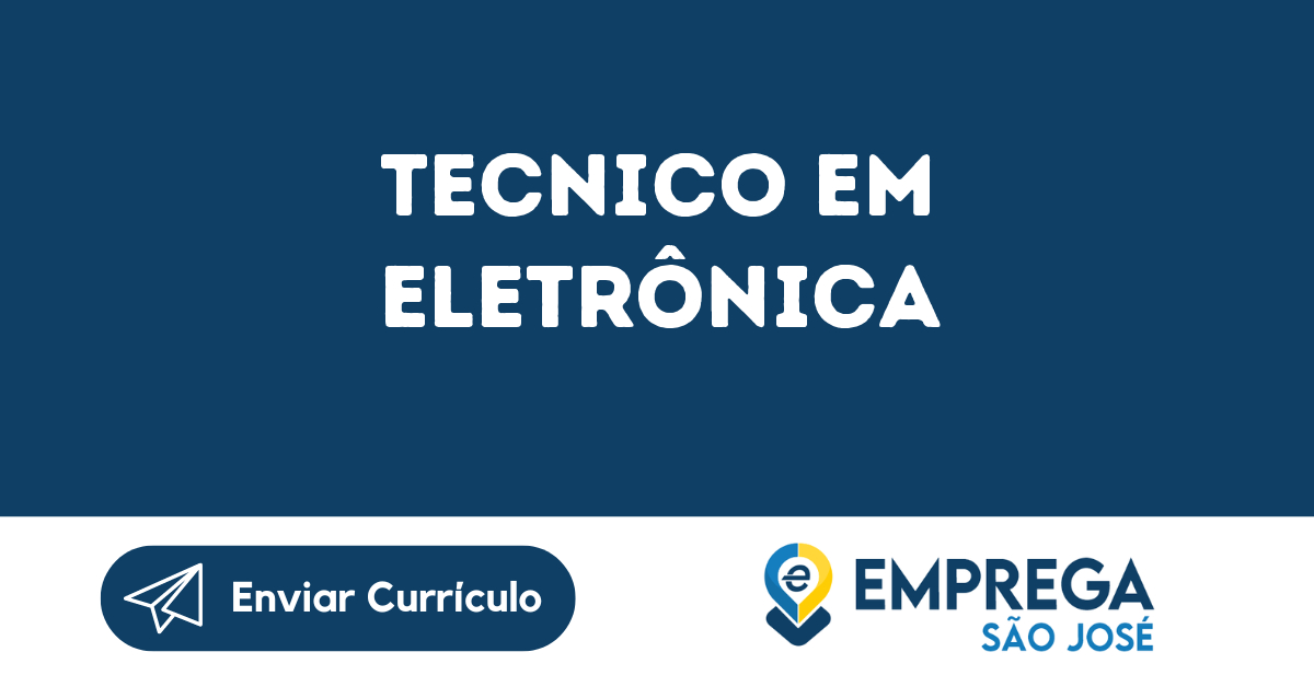 Tecnico Em Eletrônica-São José Dos Campos - Sp 41
