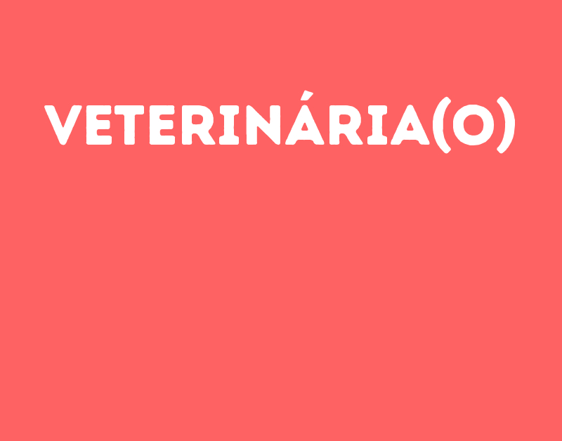 Veterinária(O)-São José Dos Campos - Sp 1