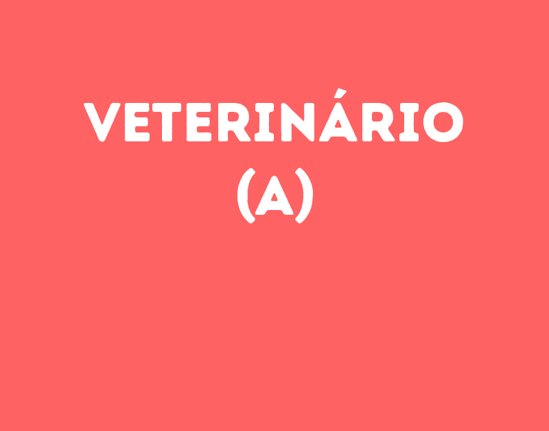 Veterinário (A)-São José Dos Campos - Sp 1 Veterinário (A)-São José Dos Campos - Sp 1