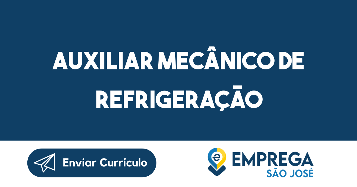 Auxiliar Mecânico De Refrigeração-São José Dos Campos - Sp 27