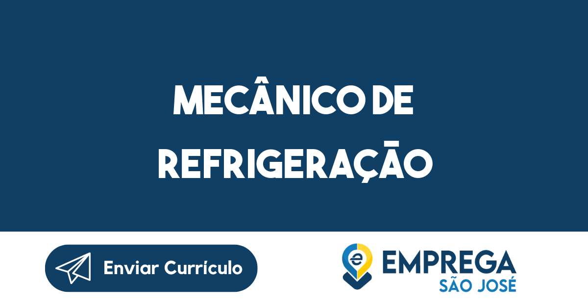 Mecânico De Refrigeração-São José Dos Campos - Sp 127