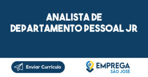 Analista De Departamento Pessoal Jr-São José Dos Campos - Sp 1