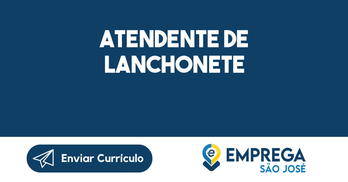 Atendente De Lanchonete-São José Dos Campos - Sp 227