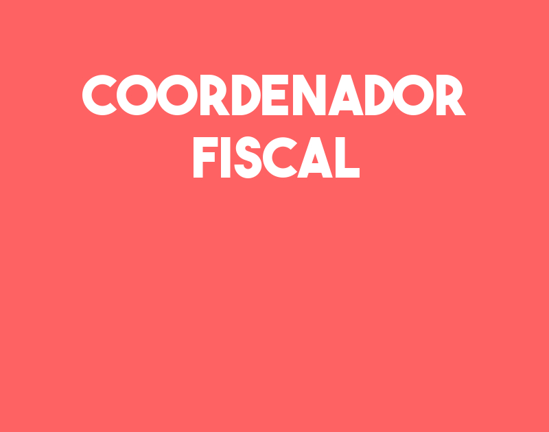 Coordenador Fiscal-Jacarei - Sp 1