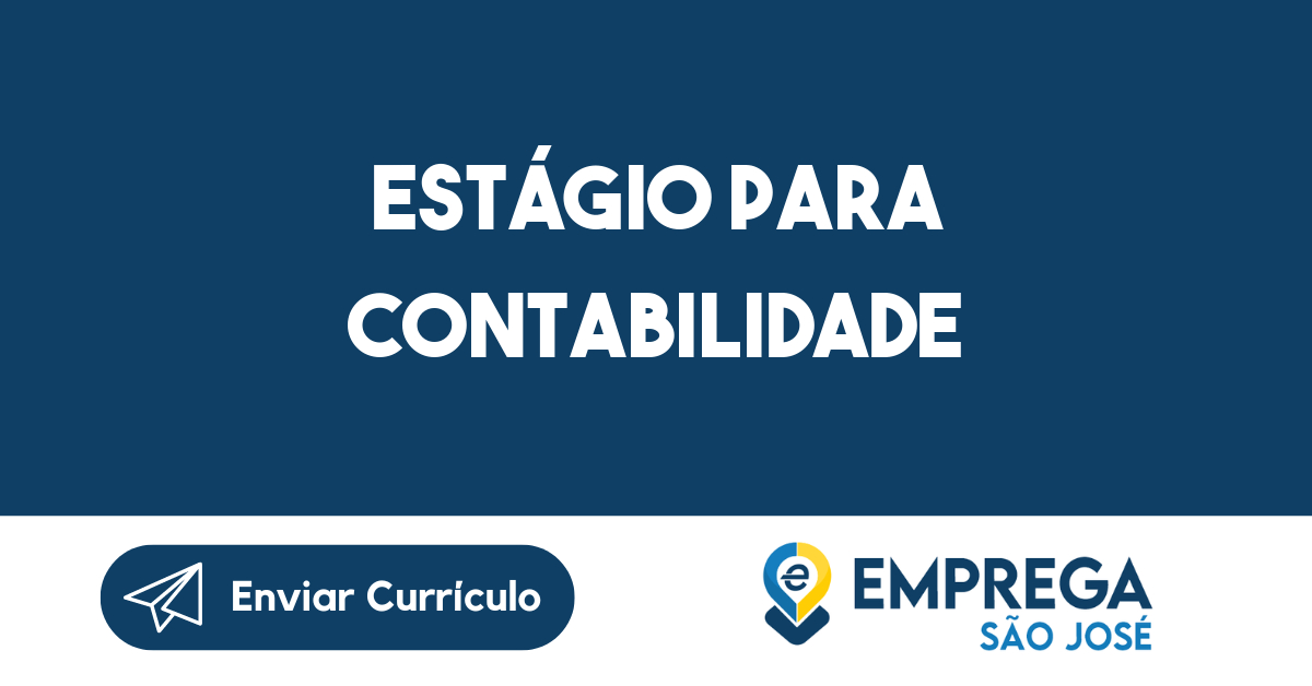 Estágio Para Contabilidade-São José Dos Campos - Sp 101