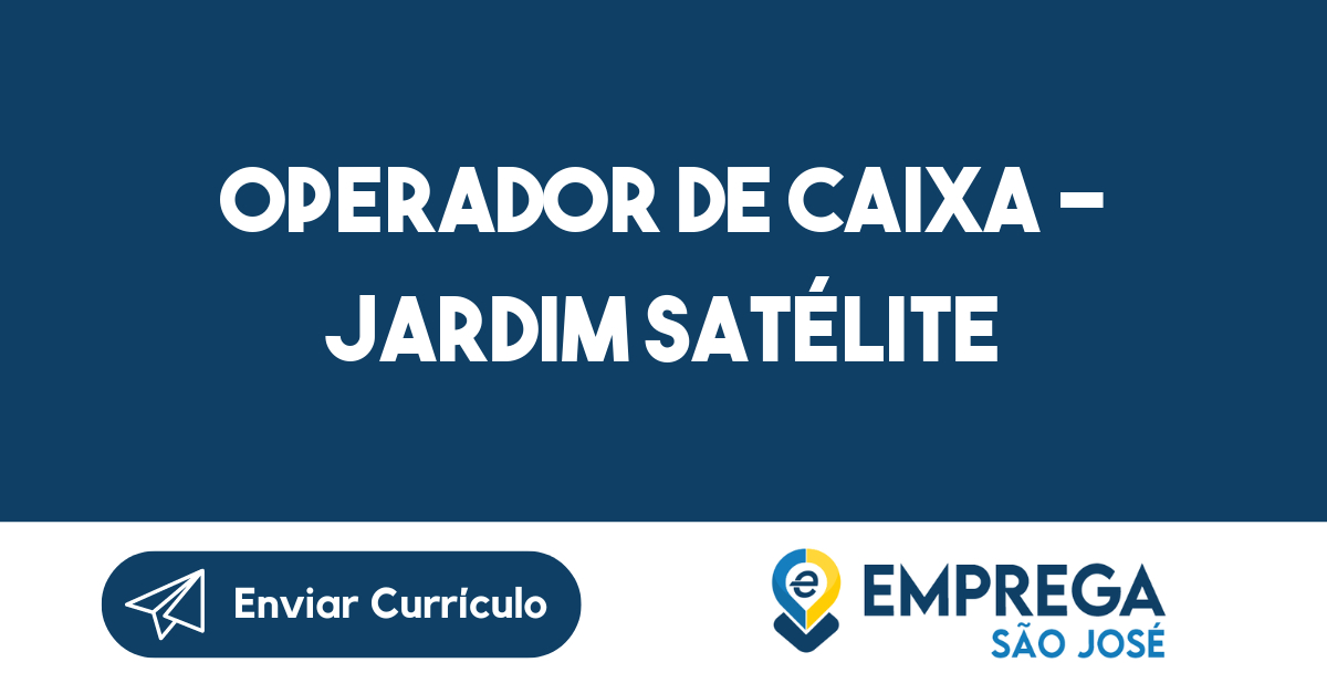 Operador De Caixa - Jardim Satélite-São José Dos Campos - Sp 129